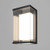 Maytoni Baker Street Black with White Diffuser IP65 Wall Light 