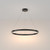 Maytoni Rim Black 80cm LED Ringed Pendant Light 