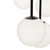 Maytoni Basic Form 5 Light Black with White Diffusers Cluster Pendant Light 