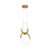 Maytoni Node 2 Light Gold with White Diffuser Pendant Light 