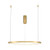 Maytoni Glint Brass with White 60cm LED Ringed Pendant Light 