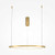 Maytoni Glint Brass with White 60cm LED Ringed Pendant Light 