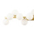 Dallas 13 Light Satin Brass with White Opal Diffuser Wall Light