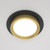 Maytoni Hoop Black and Gold with White Diffuser Round Recessed Light 