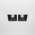 Maytoni Alfa LED 2 Light Black with White 10W 3000K Dimmable Square Recessed Light 