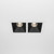 Maytoni Alfa LED 2 Light Black with White 10W 4000K Dimmable Square Recessed Light 