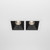 Maytoni Alfa LED 2 Light Black with White 10W 4000k Square Recessed Light 