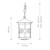 Elstead Lighting Hereford Black Lantern IP23 Pendant Light 