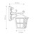 Elstead Lighting Canterbury Black Lantern Downward IP43 Wall Light 