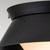 Elstead Lighting Bowtie 2 Light Matt Black with Opal Diffuser Flush Ceiling Light 