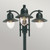 Norlys Como 3 Light Black IP44 Lamp Post Light 