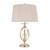 Elstead Lighting Aegean Polished Brass with White Shade Table Lamp 
