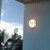 Norlys Bremen Galvanised with Opal Diffuser IP54 Wall Light 