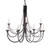 Elstead Lighting Carisbroke 12 Light Black Chandelier 