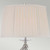 Aegean Polished Nickel with White Shade Table Lamp