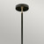 Elstead Lighting Balance Black and Nickel with White Shaded Pendant Light 
