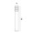 Norlys Alta Black 85cm IP65 Bollard 