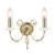 Aegean 2 Light Polished Brass Wall Light