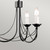 Elstead Lighting Carisbroke 3 Light Black Chandelier 