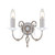 Elstead Lighting Aegean 2 Light Polished Nickel Wall Light 