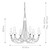 Elstead Lighting Carisbroke 6 Light Black Chandelier 