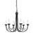 Elstead Lighting Carisbroke 6 Light Black Chandelier 