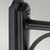 Norlys Bologna Black with Clear Diffuser Upward IP54 Wall Light 