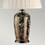 Elstead Lighting Black Birds Jar with White Shade Table Lamp 