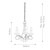 Elstead Lighting Christina 3 Light Silver Gold Chandelier 