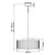 Elstead Lighting Corona 3 Light White Polished Nickel Pendant Light 
