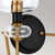 Elstead Lighting Armand 2 Light Aged Brass with Black Wall Light 