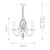 Elstead Lighting Aegean 3 Light Polished Brass Chandelier Pendant Light 