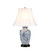 Elstead Lighting Blue Ginger Jar with White Shade Table Lamp 