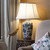 Elstead Lighting Blue Ginger Jar with White Shade Table Lamp 