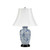 Elstead Lighting Blue Ginger Jar with White Shade Table Lamp 