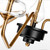 Elstead Lighting Armand 3 Light Aged Brass with Black Pendant Light 