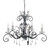 Elstead Lighting Amarilli 5 Light Black and Silver Chandelier 