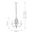 Elstead Lighting Artisan 3 Light Aged Brass Chandelier 