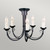 Elstead Lighting Chartwell 5 Light Black Chandelier 