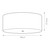 Flambeau Fletcher 5 Light Polished Chrome 65cm Shaded Flush Ceiling Light 