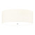 Flambeau Fletcher 5 Light Polished Chrome 65cm Shaded Flush Ceiling Light 