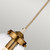 Elstead Lighting Cosmos Aged Brass and Cream Pendant Light 