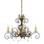 Elstead Lighting Amarilli 5 Light Bronze and Gold Chandelier 