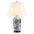 Blue Traditional with White Shade Table Lamp