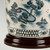 Elstead Lighting Blue Traditional with White Shade Table Lamp 
