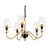 Elstead Lighting Armand 5 Light Aged Brass with Black Chandelier 