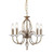 Elstead Lighting Aegean 5 Light Aged Brass Chandelier Pendant Light 