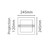 Norlys Bern Stainless Steel with Clear Diffuser IP54 Wall Light 
