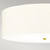 Flambeau Fletcher 7 Light Aged Brass 75cm Shaded Flush Ceiling Light 