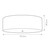 Flambeau Fletcher 7 Light Aged Brass 75cm Shaded Flush Ceiling Light 